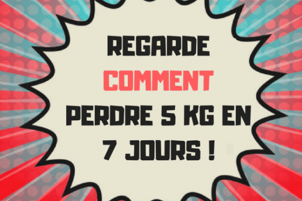 Comment perdre du poids en une semaine naturellement ?