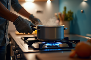 Fonte : Utiliser la cuisinière au gaz en toute sécurité